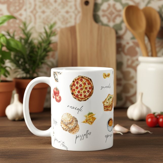 Italy Fun Food Chef Colourful Coffee Mug (Creator Uploaded)