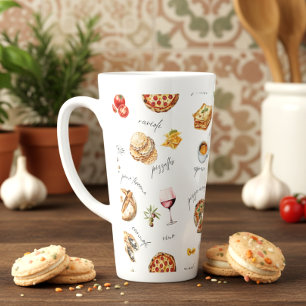 Italy Fun Food Chef Colourful Latte Mug