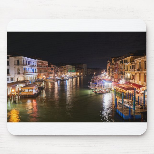 Italy - Grand Canal Venice by Night Mouse Mat (Front)