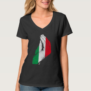 Italy Hand Gesture Italia Italian Flag Pride T-Shirt