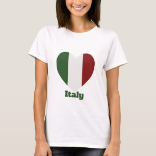 Italy Heart Flag T-Shirt