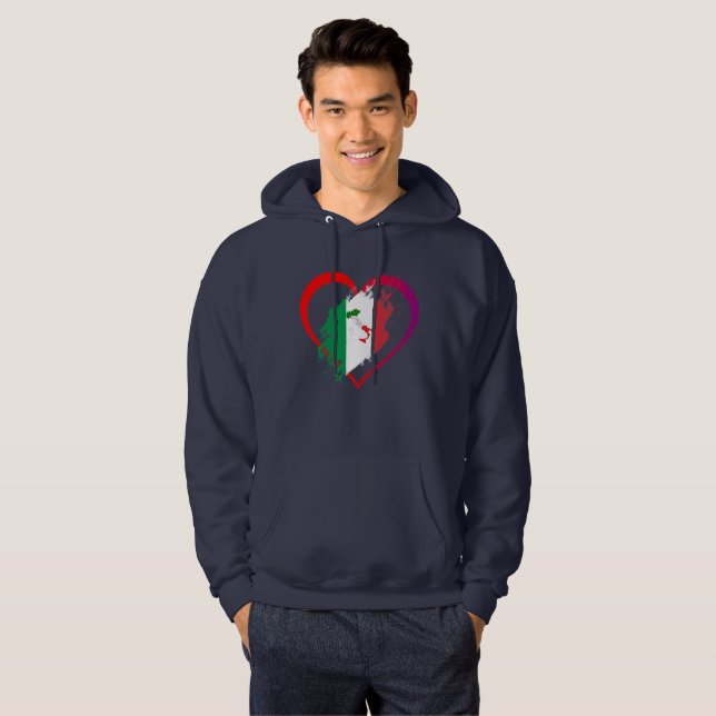 Italy heart hoodie (Front Full)