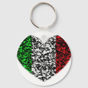 Italy Heart Key Ring