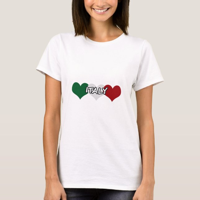 Italy Heart T-Shirt (Front)