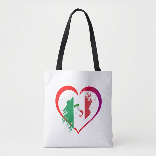 Italy heart tote bag (Front)