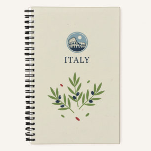 Italy Heritage & Roman Colosseum Photo Archive Notebook