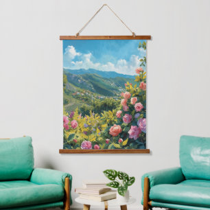 Italy Hillside Hanging Tapestry