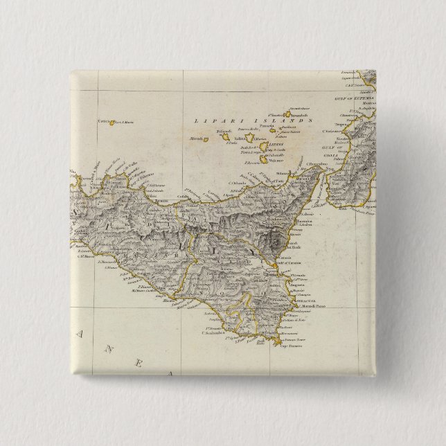 Italy III 15 Cm Square Badge (Front)