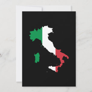Italy in Flag Colours Invitation