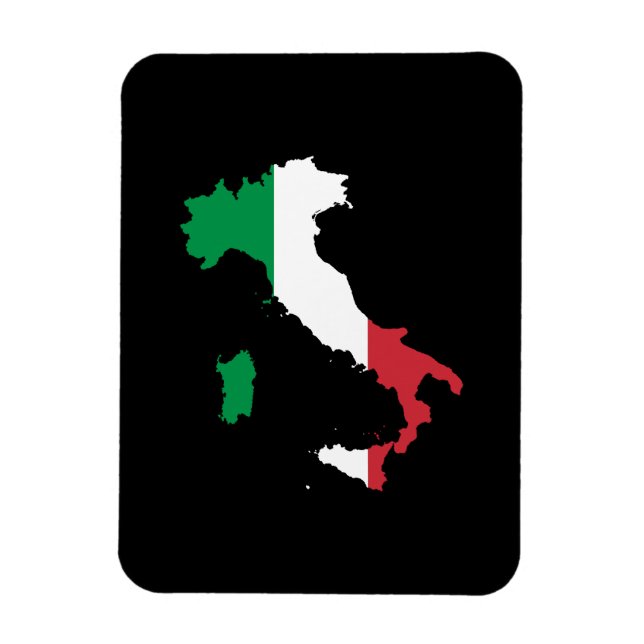 Italy in Flag Colours Magnet (Vertical)