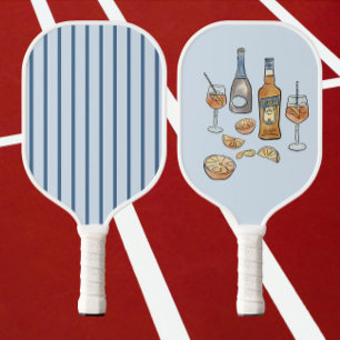 Italy inspired Aperol Spritz pickleball paddle 