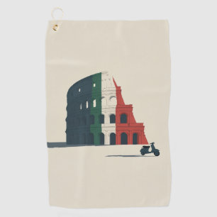 Italy-Inspired Colosseum Golf Towel