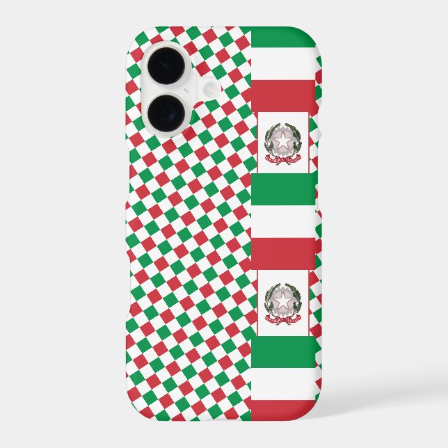 Italy iPhone case, modern Italy, Italian Flag (Back)