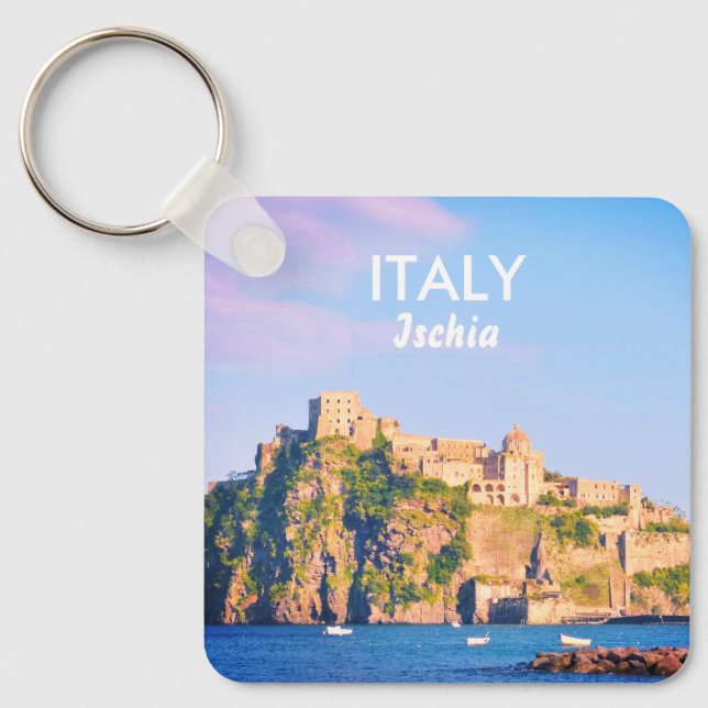 Italy Ischia Souvenir Key Ring (Front)