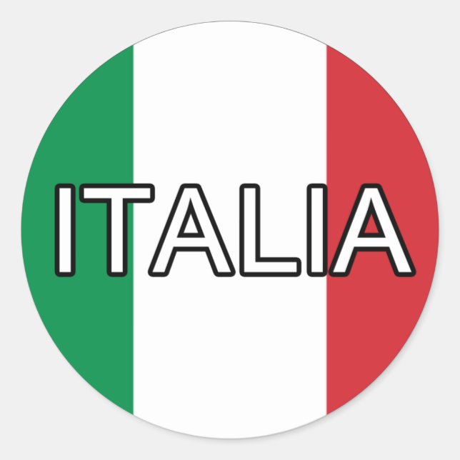 Italy Italia Euro Sticker (Front)