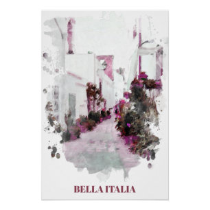** Italy Italia Plants Street AP12 Artistic Poster