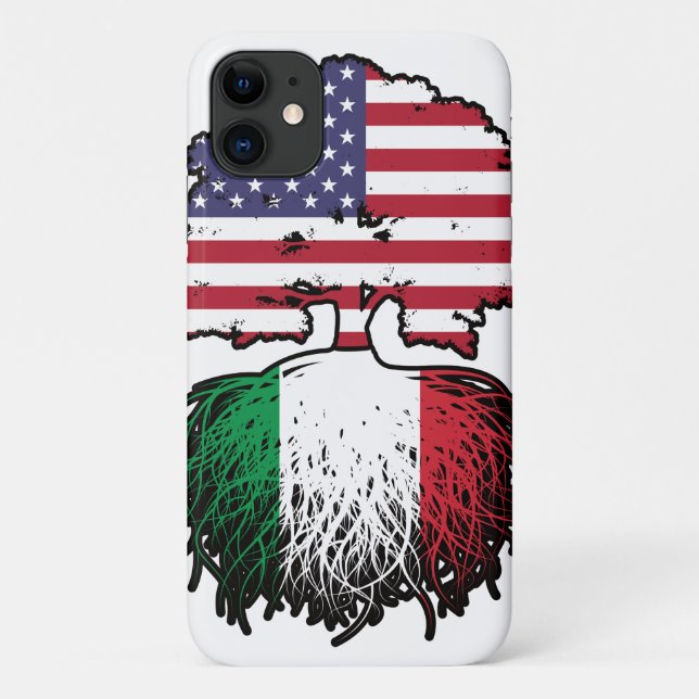 Italy Italian American USA United States America Case-Mate iPhone Case (Back)