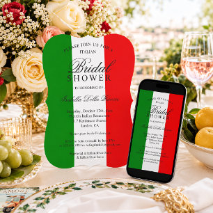 Italy Italian Bridal Shower Invitation