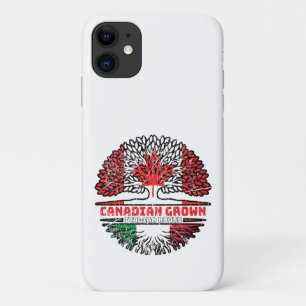 Italy Italian Canadian Canada Tree Roots Flag iPhone 11 Case