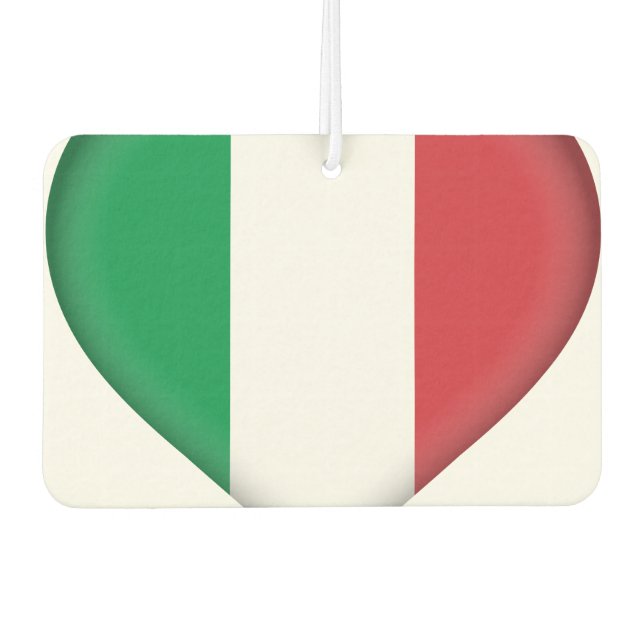 Italy (Italian) Flag Car Air Freshener (Front)