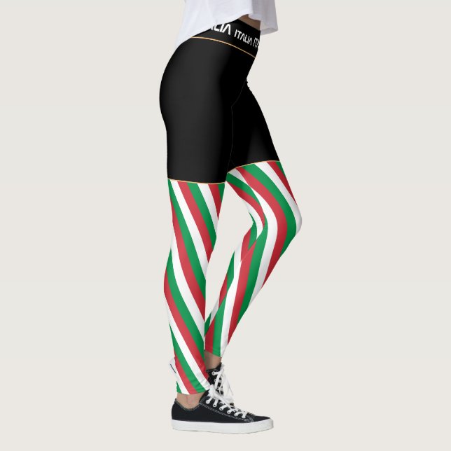Italy & Italian Flag fashion, travel/sport fan Leggings (Right)