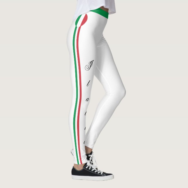 Italy & Italian Flag fashion, travel/sport fans Le Leggings (Right)