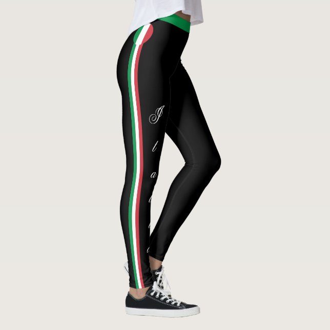 Italy & Italian Flag fashion, travel/sport fans Leggings (Right)