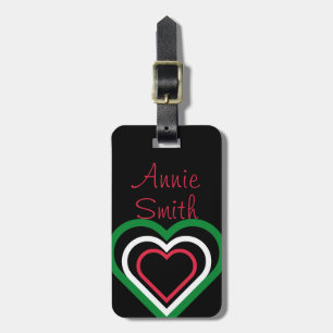 Italy/Italian Flag-inspired Personnalised Luggage Tag