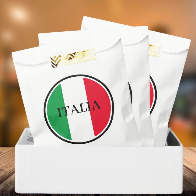 Italy Italian Flag Red White Green Italia Favour Bags (Italy Italian Flag Red White Green Italia Favor Bag)