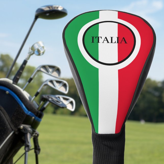 Italy Italian Flag Red White Green Italia Golf Head Cover (italy italian flag italia golf head cover)