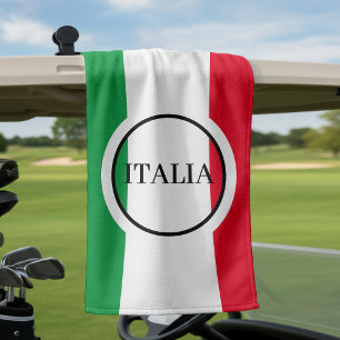 Italy Italian Flag Red White Green Italia Golf Towel