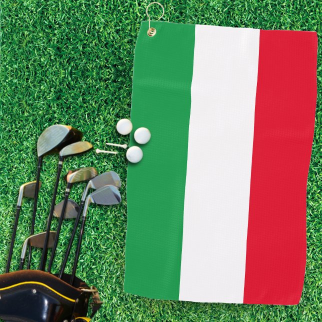 Italy Italian Flag Red White Green Italia Golf Towel (Italy Italian Flag Red White Green Italia Golf Towel)