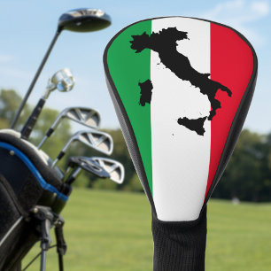 Italy Italian Flag Red White Green Italia Map Golf Head Cover