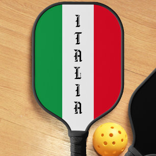 Italy Italian Flag Red White Green Italia Pickleball Paddle