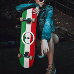 Italy Italian Flag Red White Green Italia Skateboard<br><div class="desc">Italy watch with Italian flag colours red,  white,  and green.  Face text "Italia".</div>