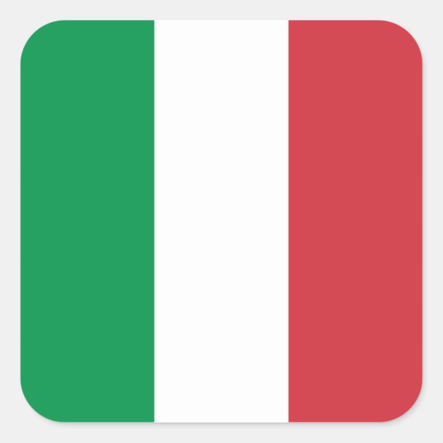 Italy/Italian Flag Square Sticker (Front)