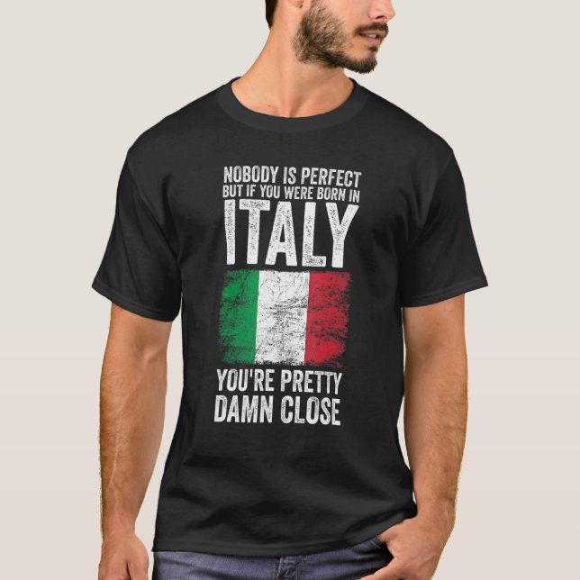 Italy Italian Flag T-Shirt (Front)