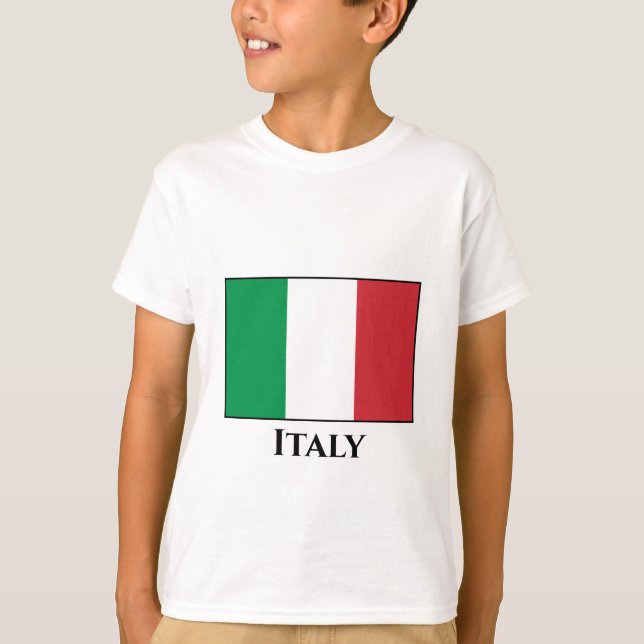 Italy (Italian) Flag T-Shirt (Front)