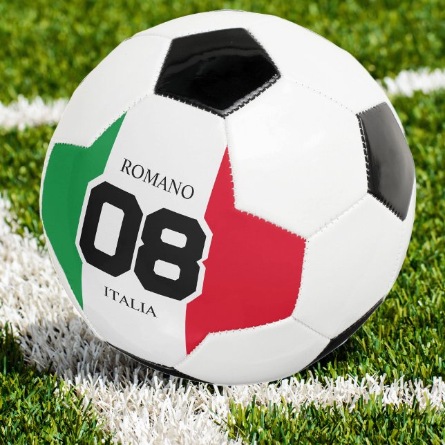 Italy Italian Flag Team Number Last Name Italia Football (italy italian flag team number and last name soccer ball)