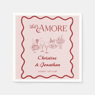 Italy   Italian Food   Rehearsal Dinner   Napkin