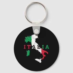 Italy Italian Map Flag Pride Gift Heritage Italia Key Ring
