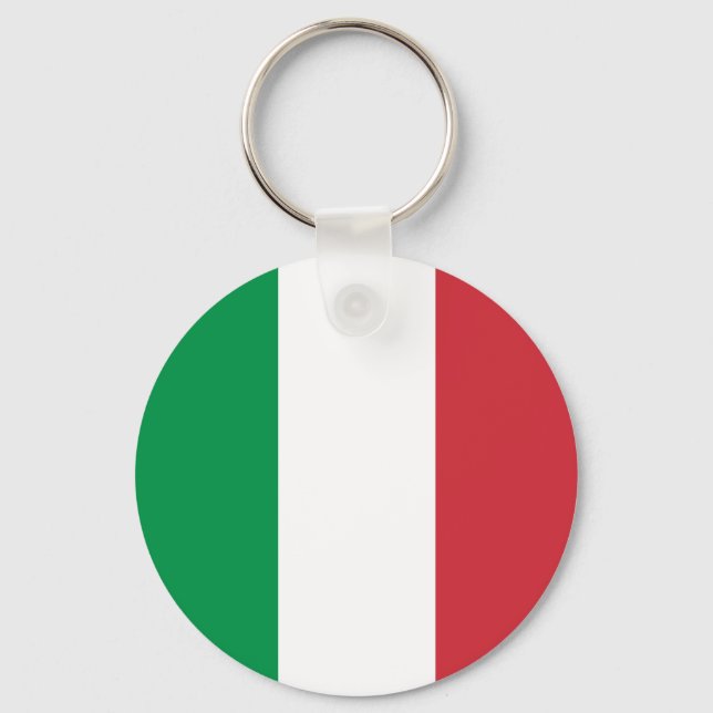 Italy – Italian National Flag Key Ring (Front)