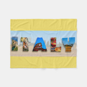 Italy Italian Travel Photos Fleece Blanket