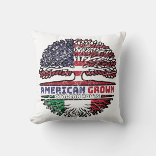 Italy Italian US American USA United States Tree Cushion
