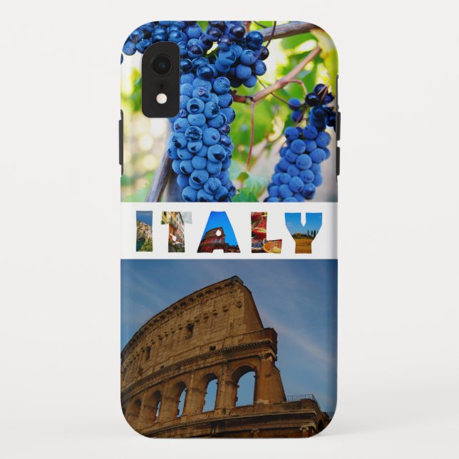 Italy Italian Vacation Photo Collage Case-Mate iPhone Case (Back)