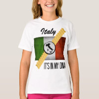 Italy It's in My DNA Ancestry Italian Flag Rotini