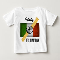 Italy It's in My DNA Molecule Italian Flag Rotini