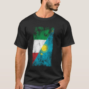 Italy Kazakhstan Flags - Italian Kazakh, Kazakhsta T-Shirt