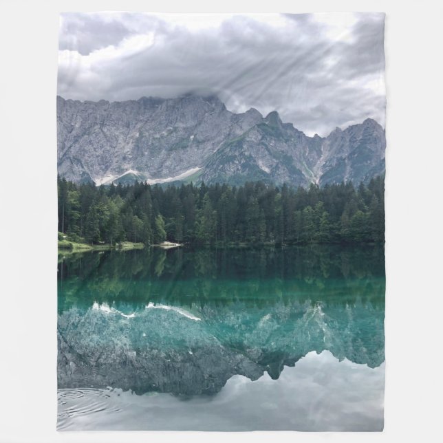 Italy Laghi Di Fusine Fleece Blanket (Front)