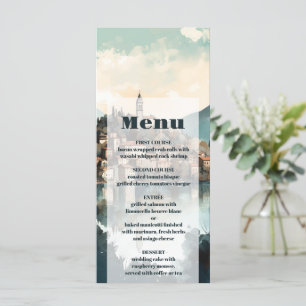 Italy Lake Como Destination Wedding Menu